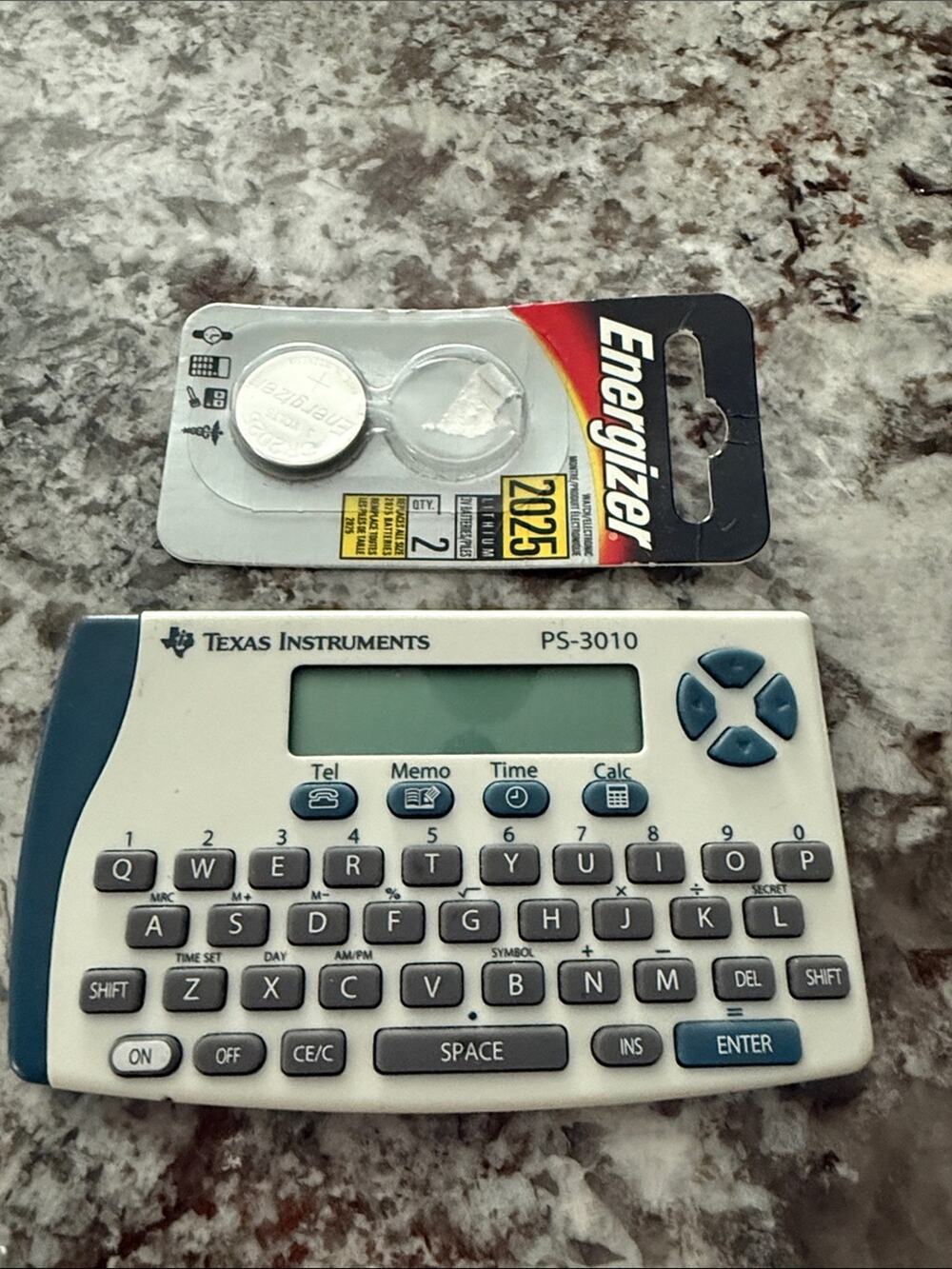 Vintage 90s Texas Instruments PS-3010 Compact Data Bank Scheduler Calculator